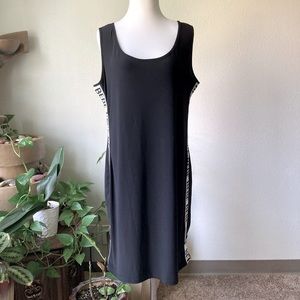 New Bebe Black Polyester Sleeveless Dress size XL